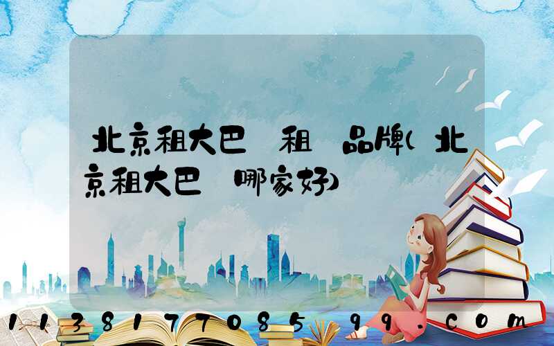 北京租大巴車租車品牌(北京租大巴車哪家好)