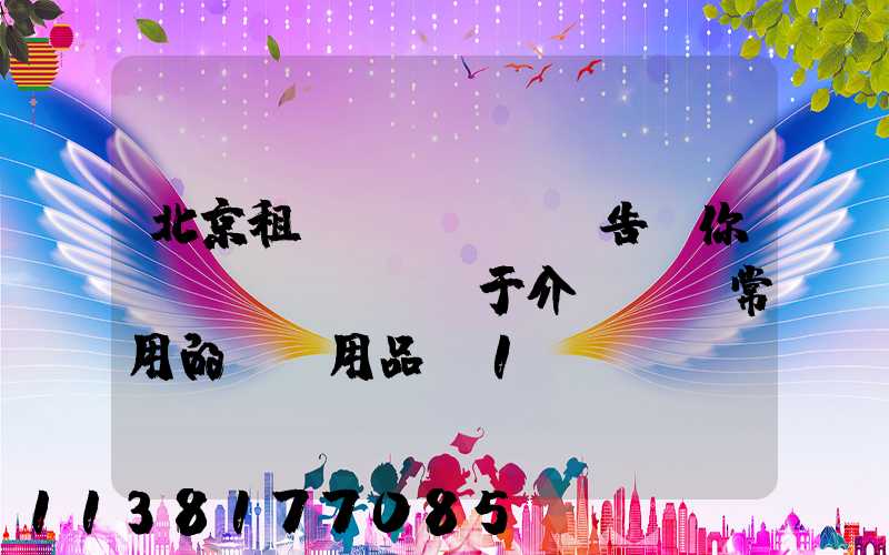 北京租車(chē)告訴你關(guān)于介紹幾種常用的裝飾用品_1
