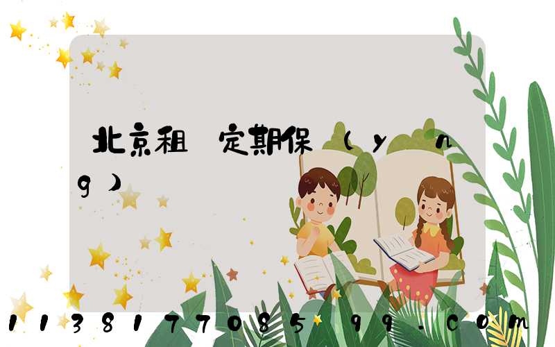 北京租車定期保養(yǎng)