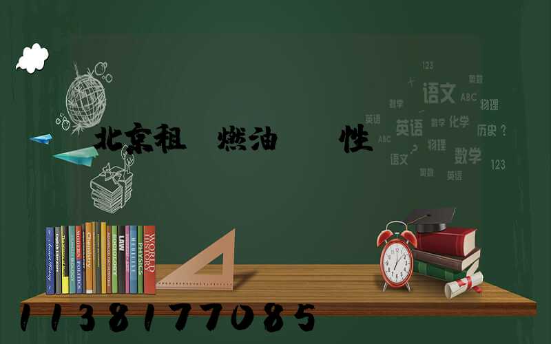 北京租車燃油經濟性選擇