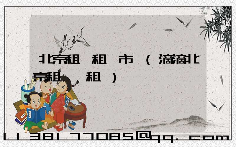 北京租車租車市場(滴滴北京租車網租車)